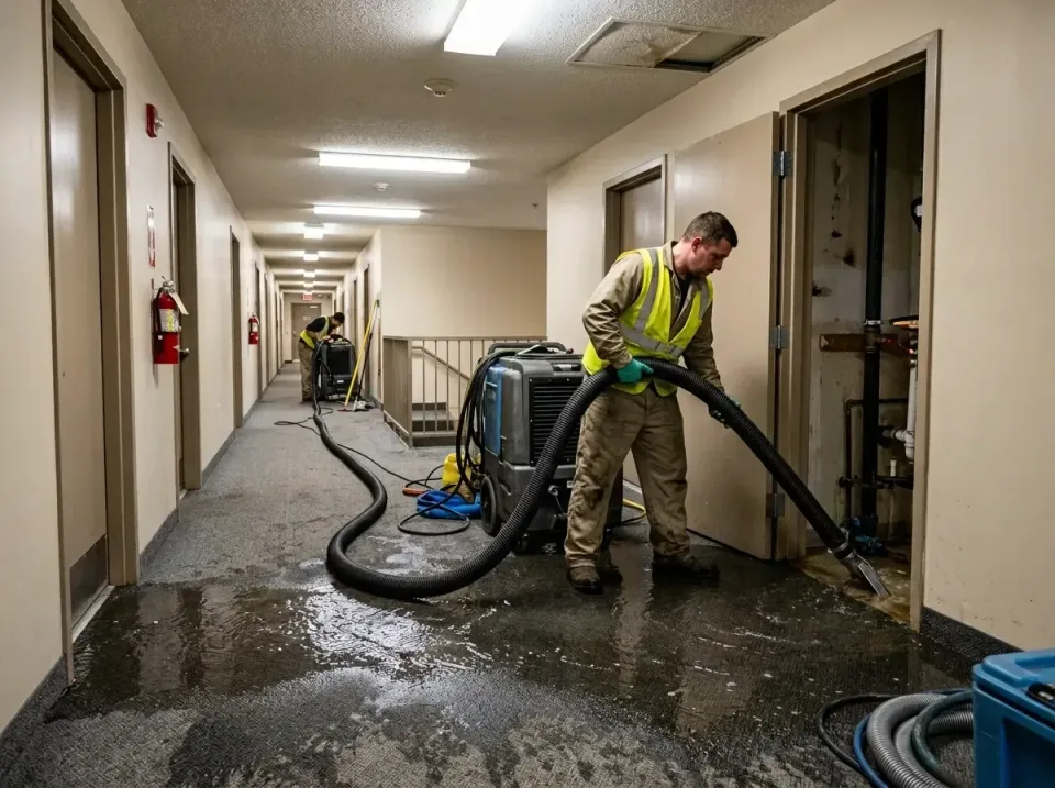 multi-unit-apartment-hallway-f-005 — frequently asked questions, Emergency Burst Pipe Water Extraction & Removal in Middle I…